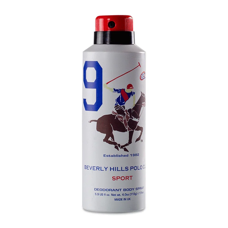 BHPC UK POLO DEODORANT BODY SPRAY MEN SPORT No9 175ML