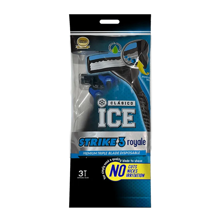 ICE STRIKE 3 ROYALE - 3 RAZORS POUCH BLUE ICE STRIKE 3 ROYALE - 3 RAZORS POUCH BLUE